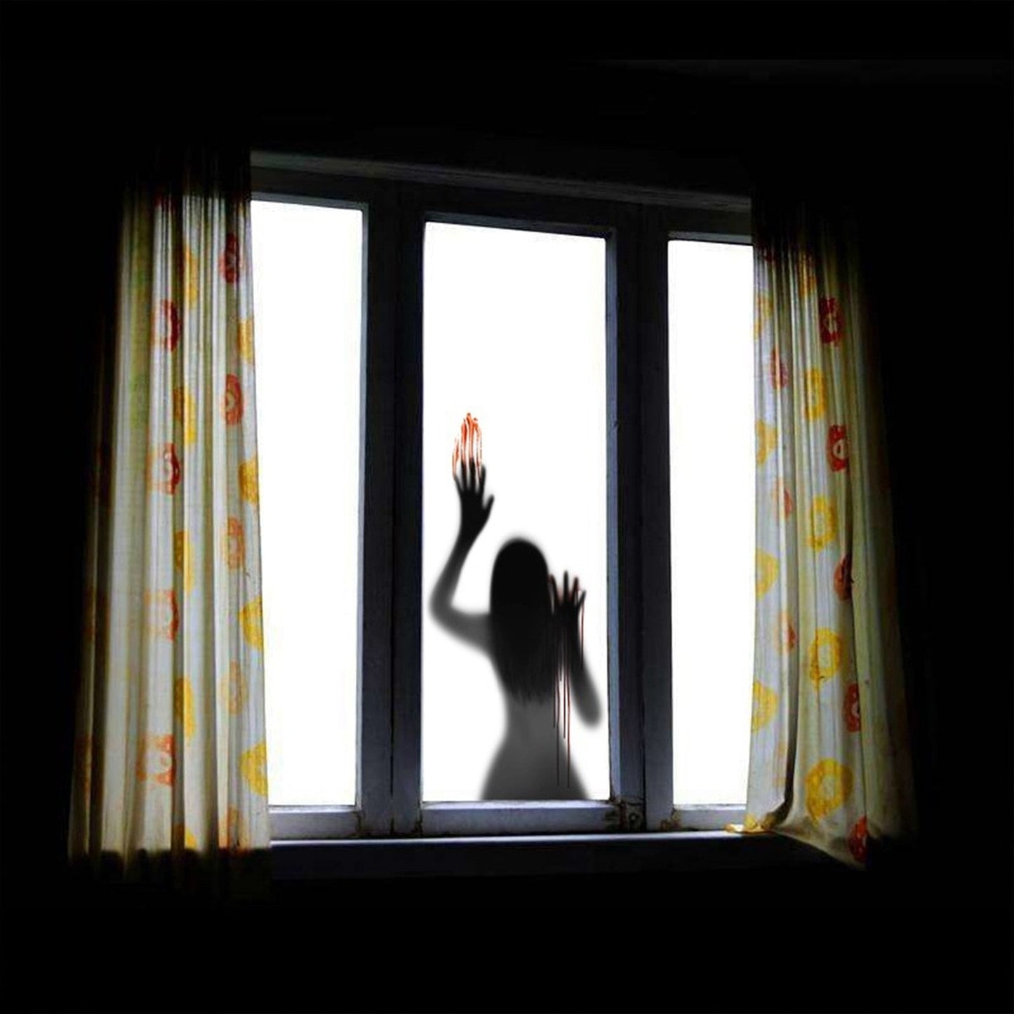 Spooky Haunted House Window Decal