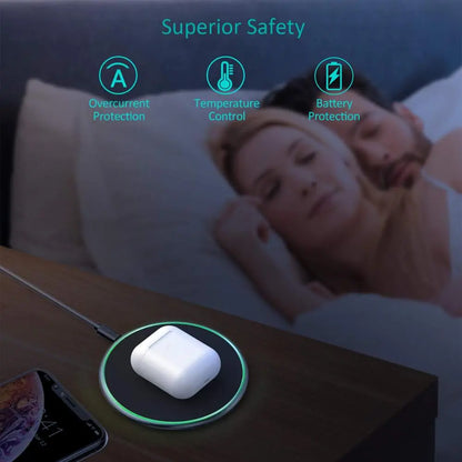 Quick Wireless Charger Pad for iPhone & Android
