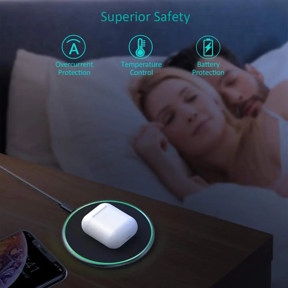 Quick 30W Wireless Charging Pad for iPhone & Android