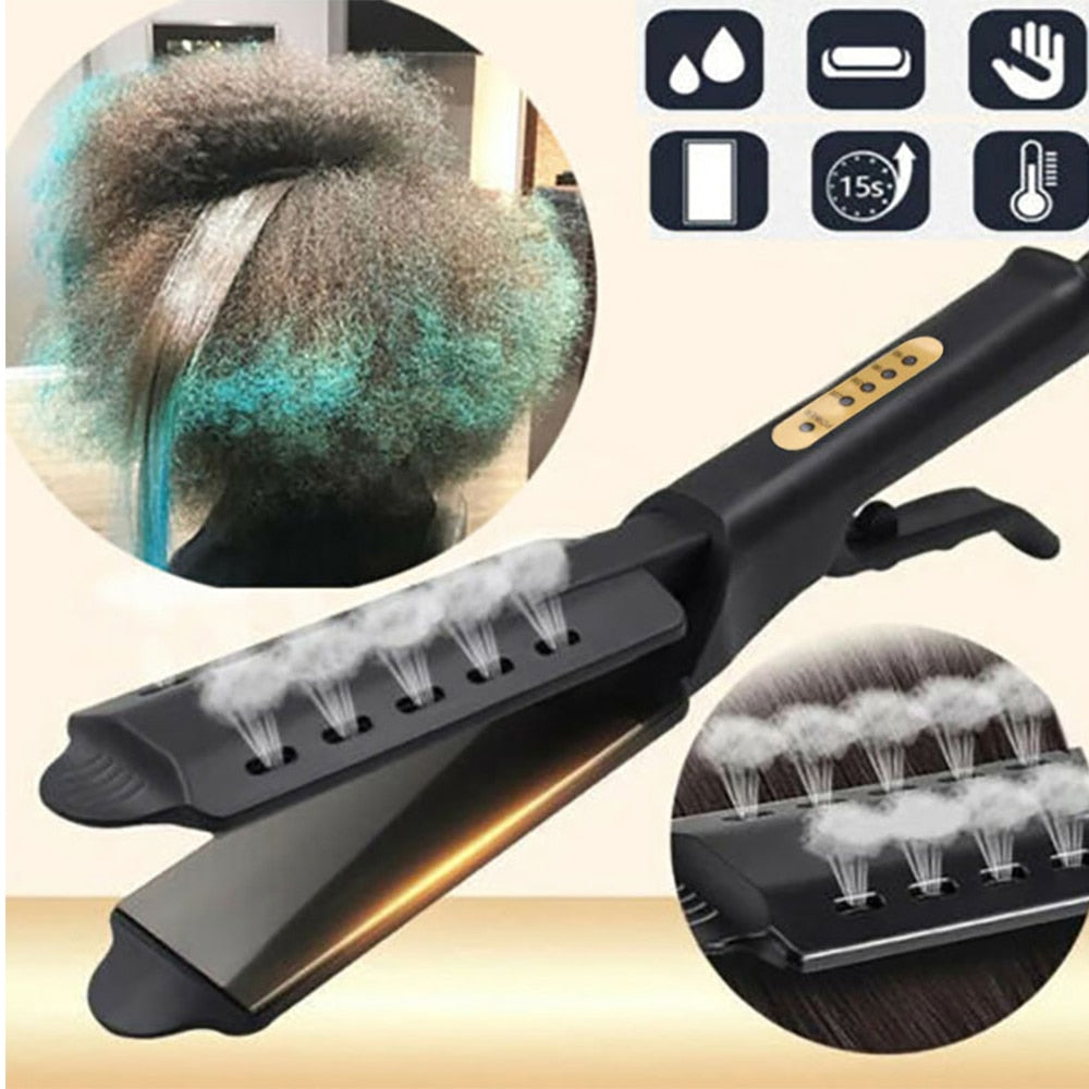 Professional Temperature Control Ceramic Hair Straightener - Fesara