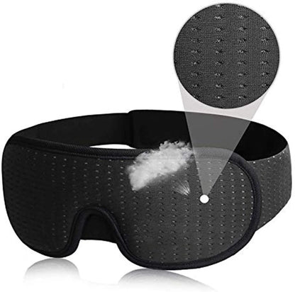 SleepyTime - Plush Contoured Eye Mask for Restful Nights - Fesara