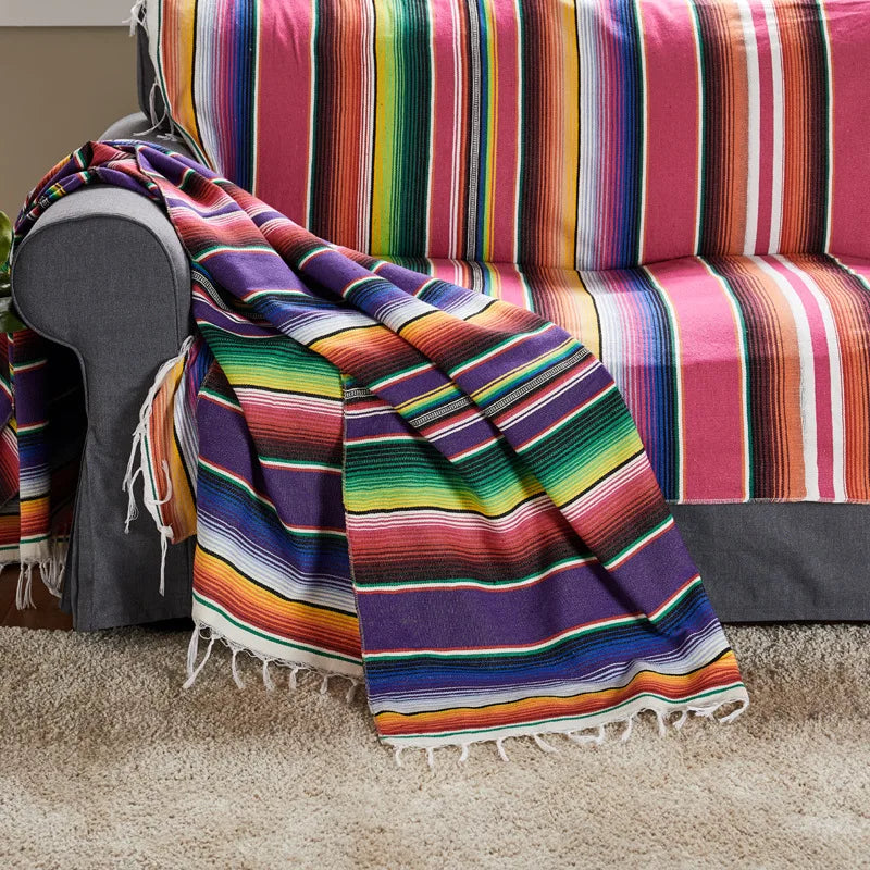 Colorful Southwestern Throw Blanket