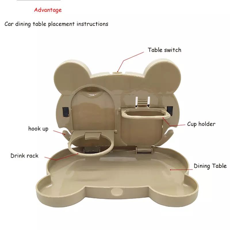 Compact Fun Car Back Seat Tray for Kids