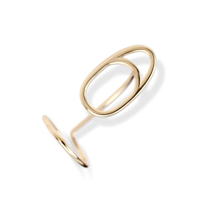Edgy Metal Stacking Nail Rings - Fesara