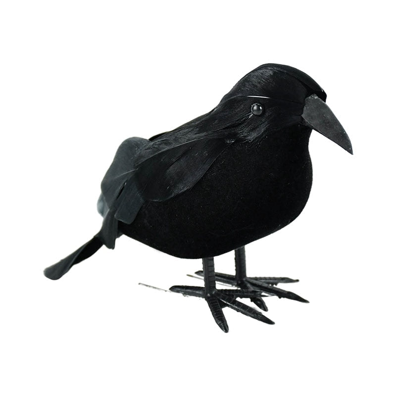 Spooky Black Bird Halloween Decoration - Fesara