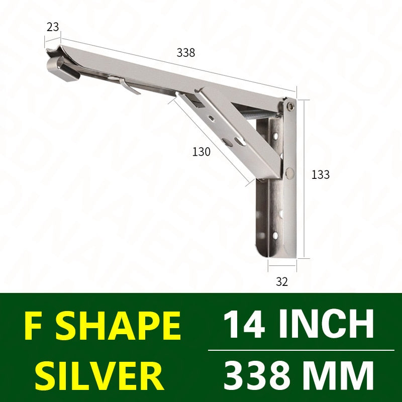 Space-Saving Foldable Wall Shelf Bracket