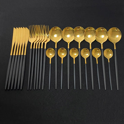 Luxury Gold Plated Tableware Set