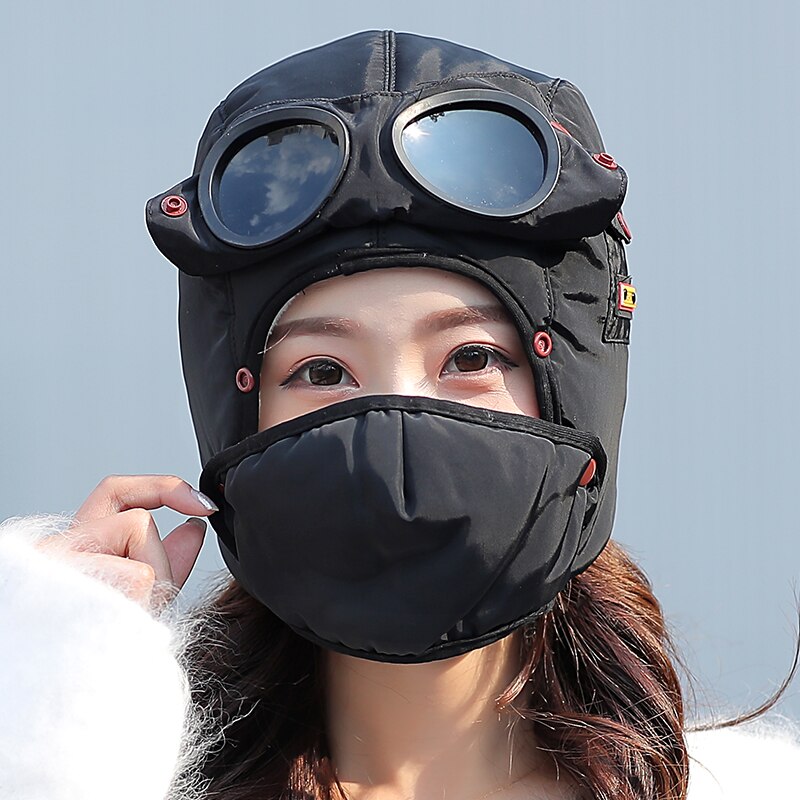 Stylish Shielded Pilot Goggles Hat - Fesara