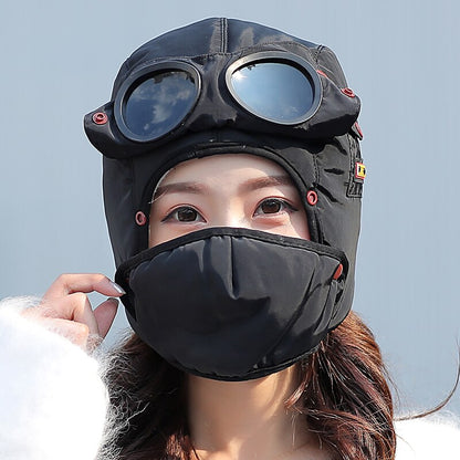 Stylish Shielded Pilot Goggles Hat - Fesara