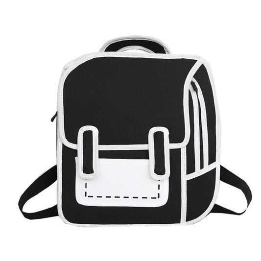 Fun 2D Cartoon School Backpack - Fesara