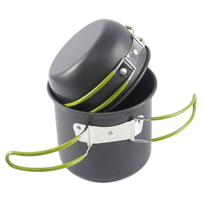 Portable Camping Cookware Travel Kit Set