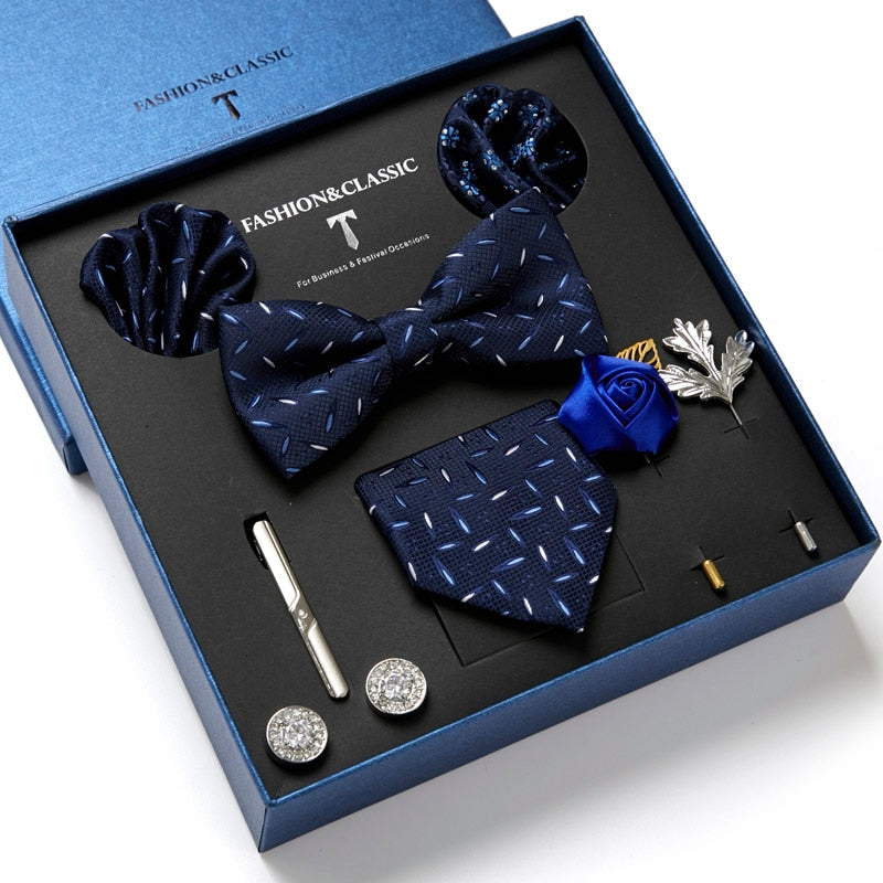 Elegant Men's Tie Accessory Gift Set - Fesara