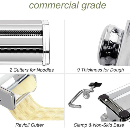 Easy Use Stainless Steel Pasta Machine