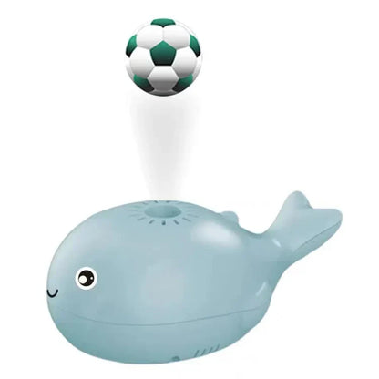 Colorful Whale Bath Toy with Splash Ball