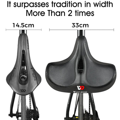 Ergonomic Bike Seat with Thick Cushion Pad – Most Comfortable Bicycle Seat for MTB and Road Bikes, Breathable Design-4