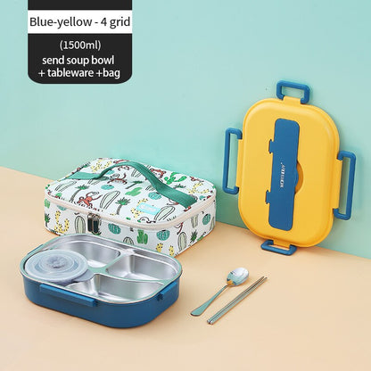 Insulated Kids Lunch Container with Multiple Compartments