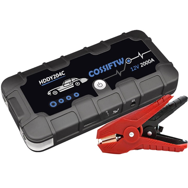 Compact 12V Car Battery Jump Starter with USB Charger - Fesara
