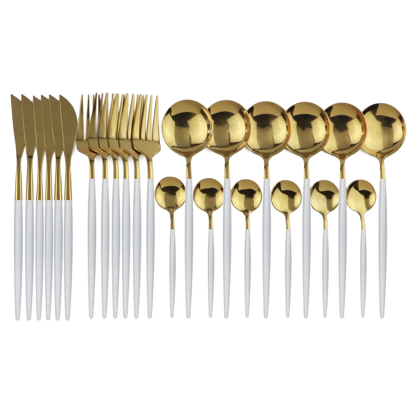 Premium Gold Plated Stainless Steel Flatware Set