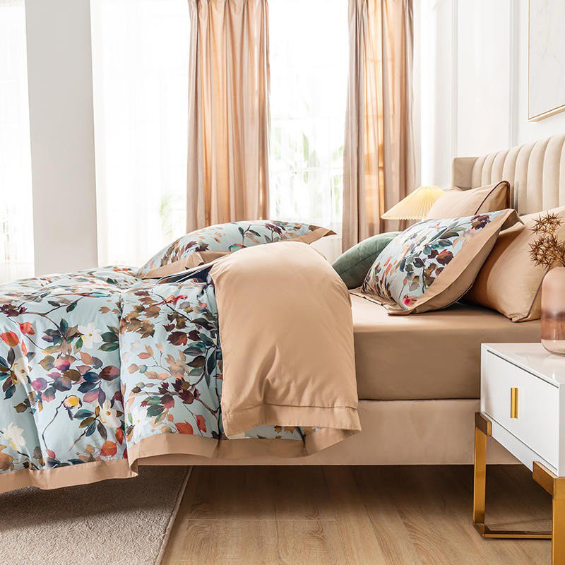 Soft Floral Cotton Bed Sheet Set