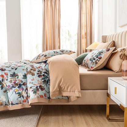 Soft Floral Cotton Bed Sheet Set