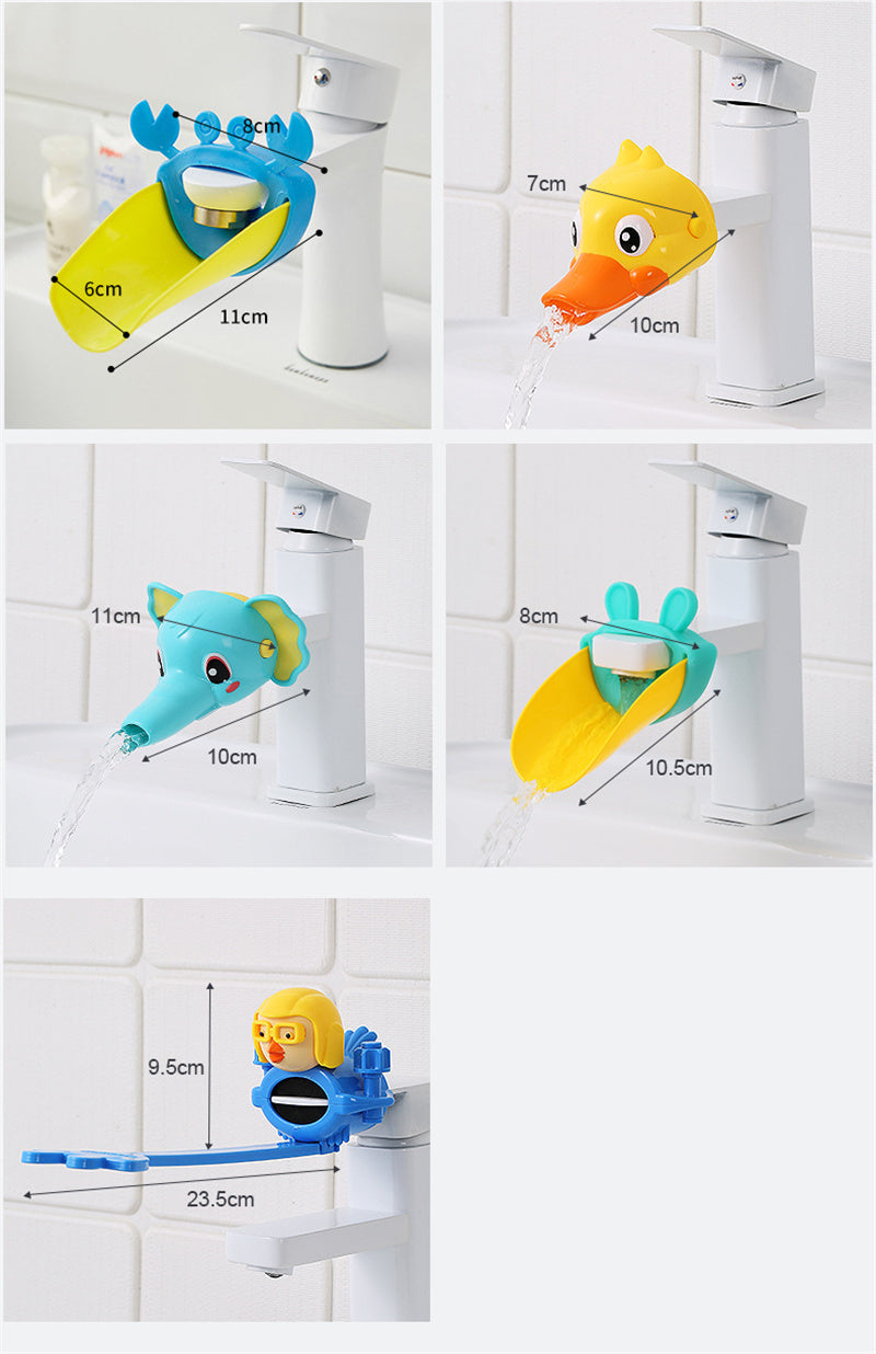 Colorful Kid Friendly Faucet Extender Spray Guard