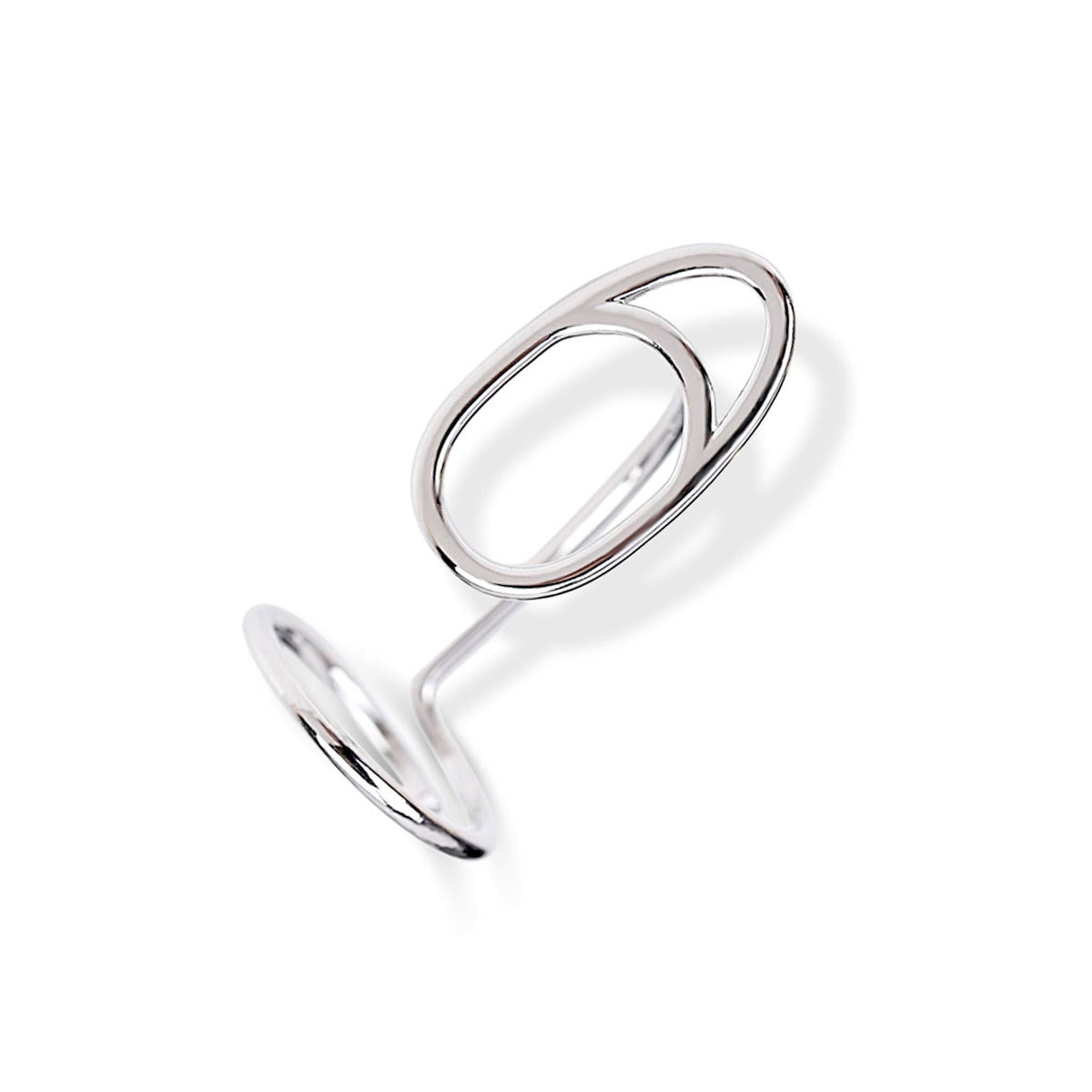 Edgy Metal Stacking Nail Rings