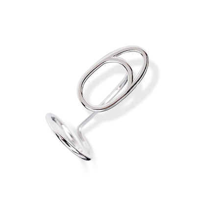 Edgy Metal Stacking Nail Rings