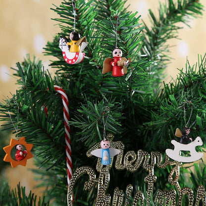 Christmas Wooden Reindeer Decoration Set 48pcs