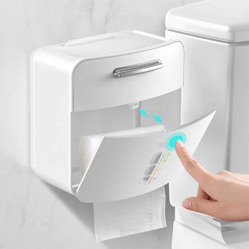Space Saving Toilet Paper Holder Storage Rack