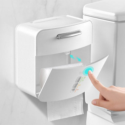 Space Saving Toilet Paper Holder Storage Rack