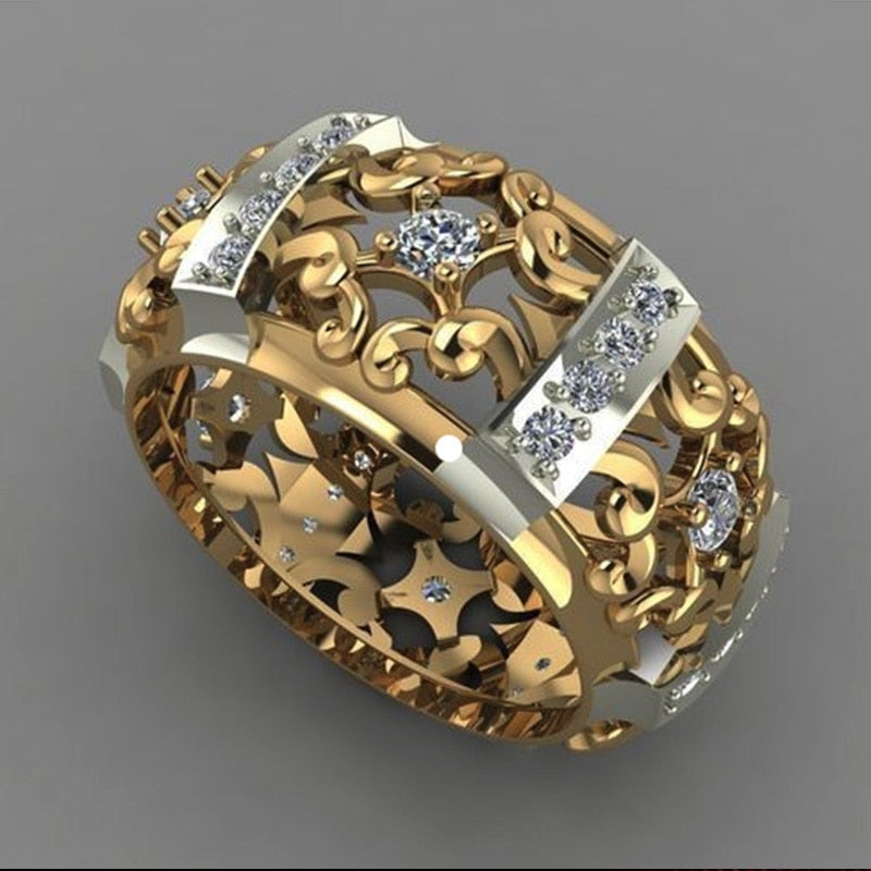 Unique Tribal Crystal Power Ring - Fesara