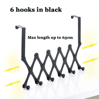 Space Saving Over Door Closet Hook Rack