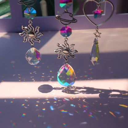 Beautiful Crystal Wind Chime Sun Catcher Ornament
