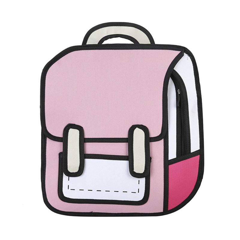 Fun 2D Cartoon School Backpack