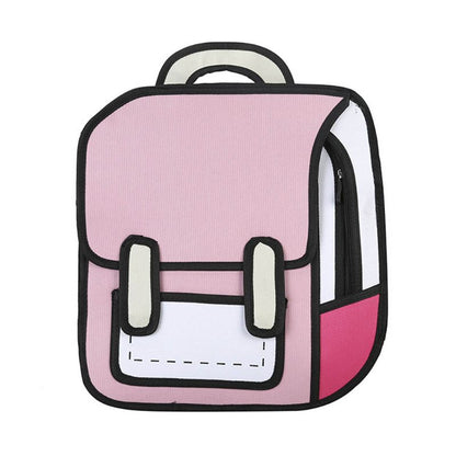 Fun 2D Cartoon School Backpack