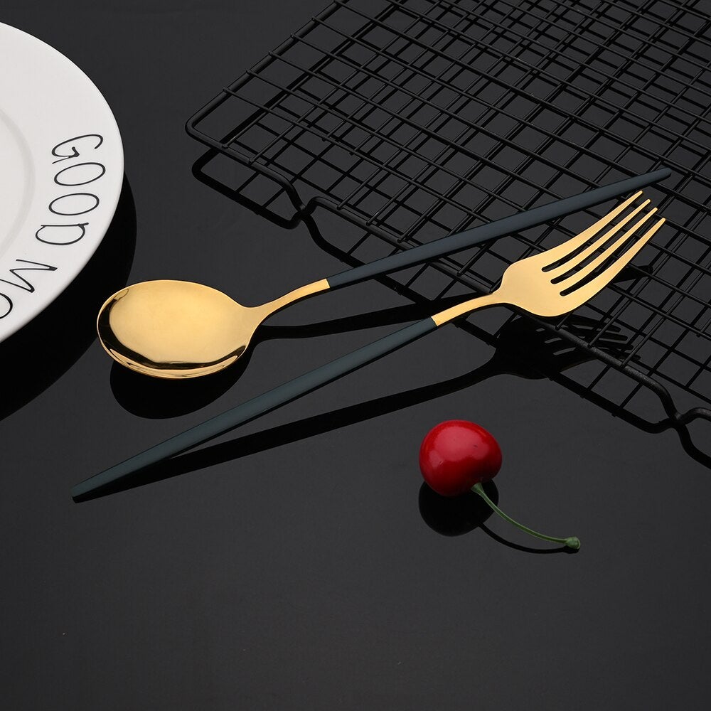 Luxury Gold Plated Tableware Set
