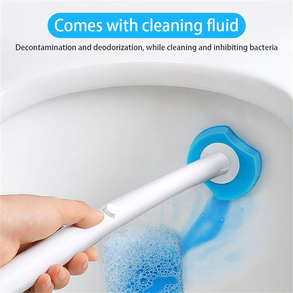 Extended Handle Bathroom Toilet Brush Set