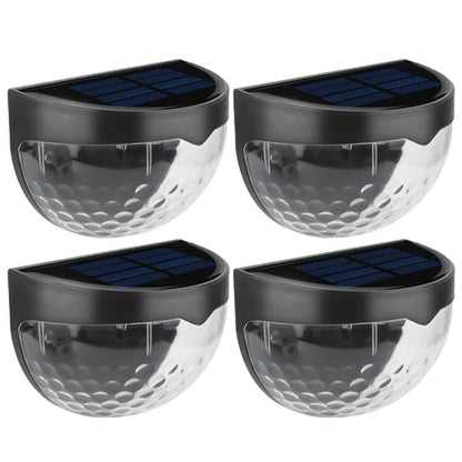 Black Outdoor Solar Wall Light with Modern Glow