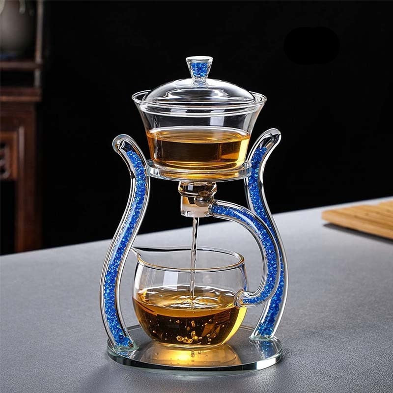 Luxurious Clear Glass Loose Leaf Tea Strainer