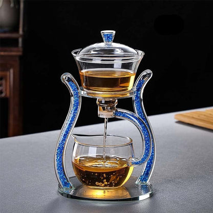 Luxurious Clear Glass Loose Leaf Tea Strainer