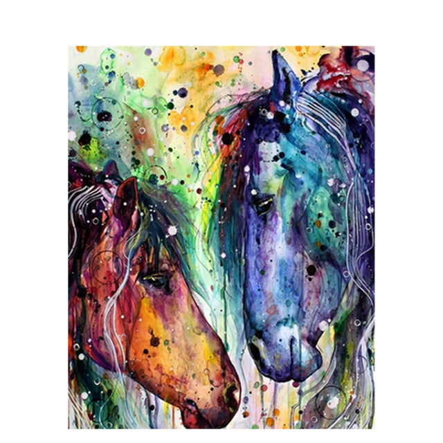 Colorful Animal Art Kit by Numbers
