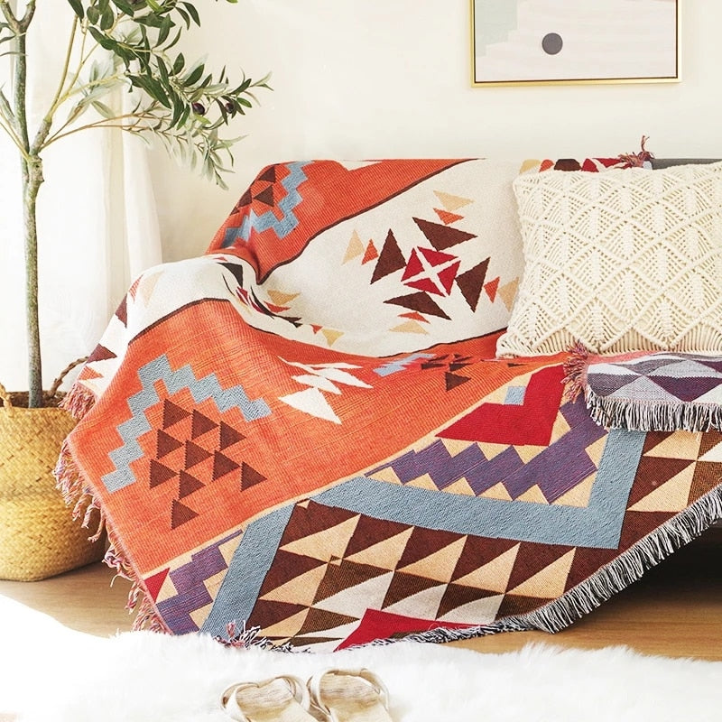 Rustic Fall Pumpkin Throw Blanket Cover