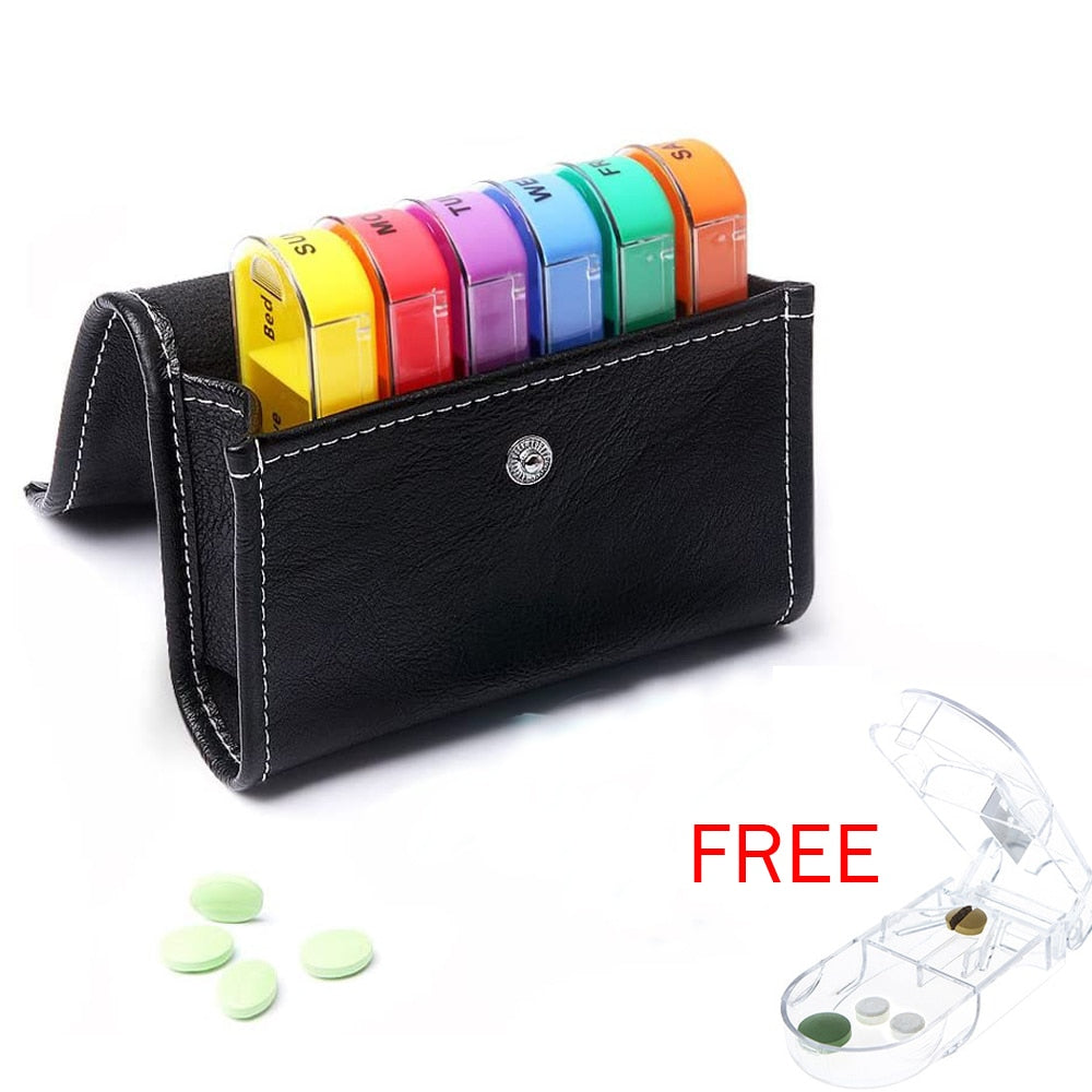 Weekly Medication Organizer Pill Box - Fesara