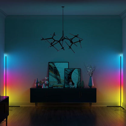 Compact Slim Floor Lamp – Energy Efficient Soft Glow