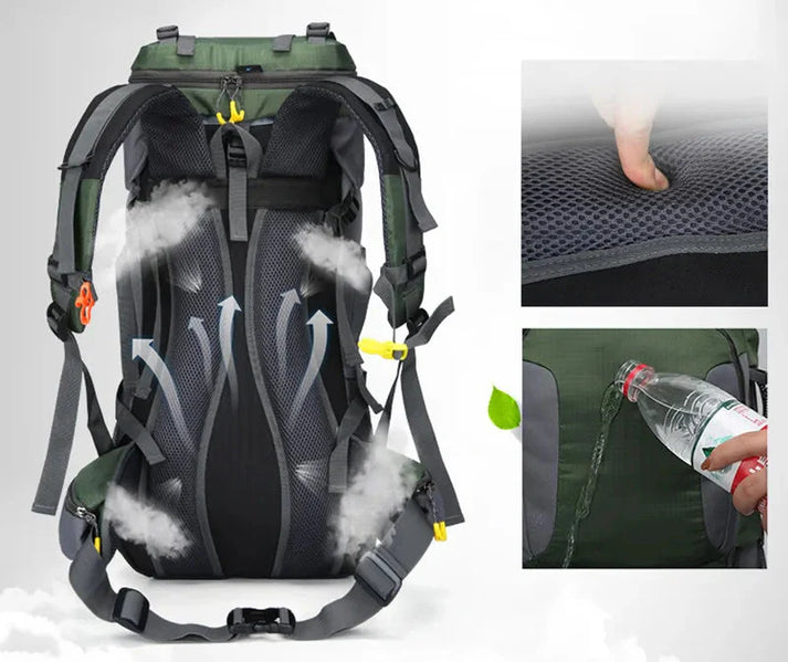 Large Waterproof Hiking Backpack