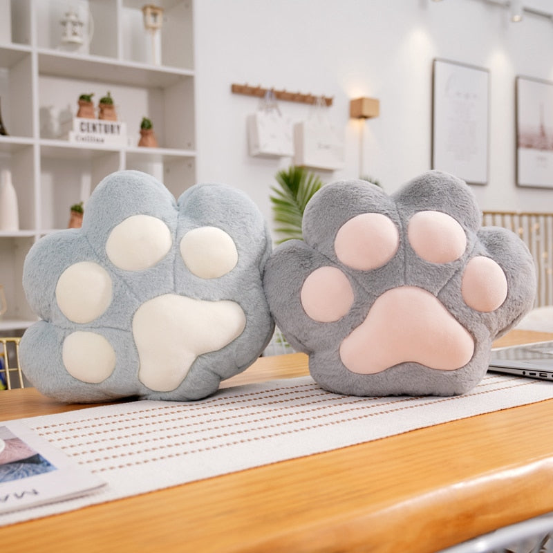 Soft Plush Bear Paw Hand Warmer Cushion