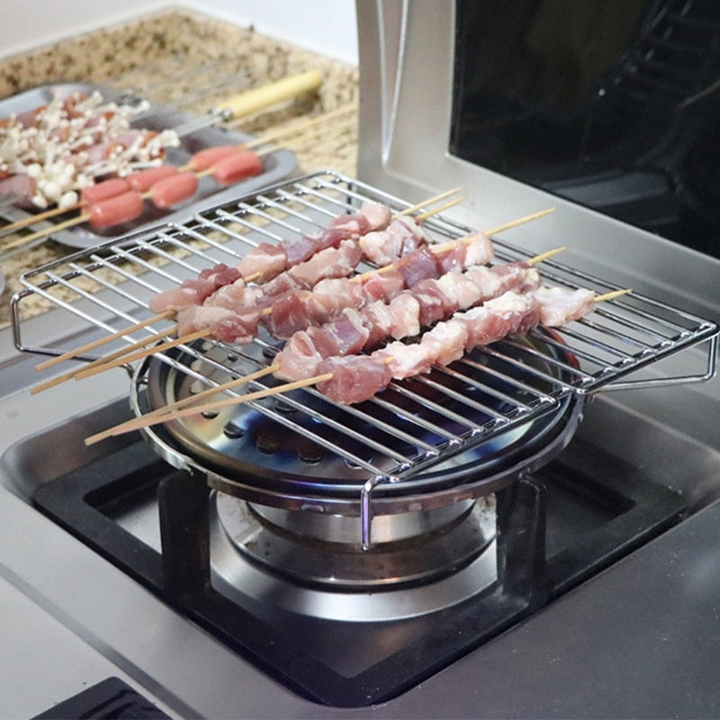 Compact Outdoor Gas BBQ Grill Rack - Fesara