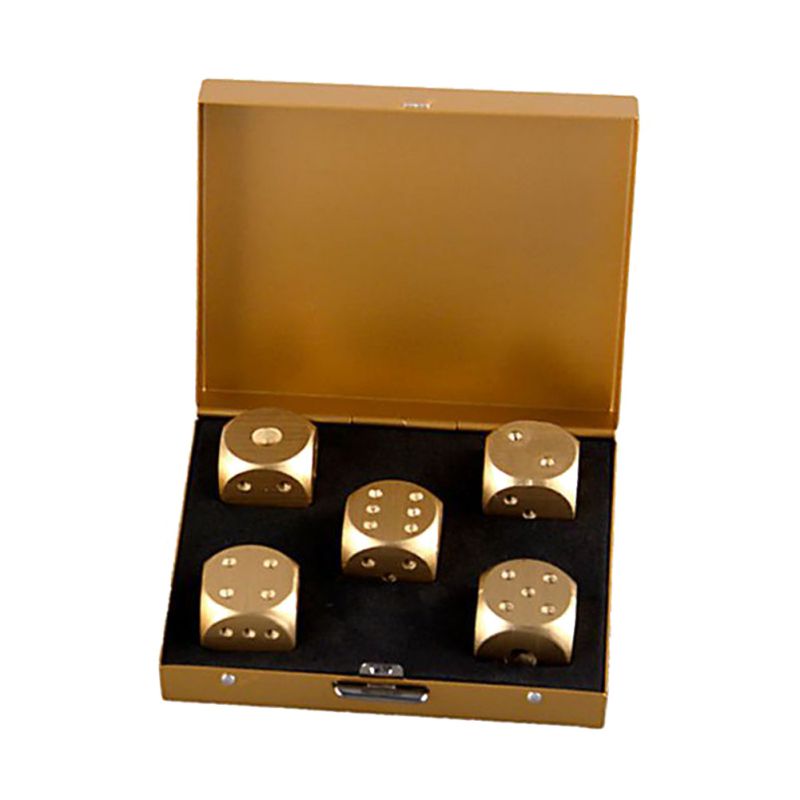 Premium 5pc Metal Dice Set Aluminum Alloy