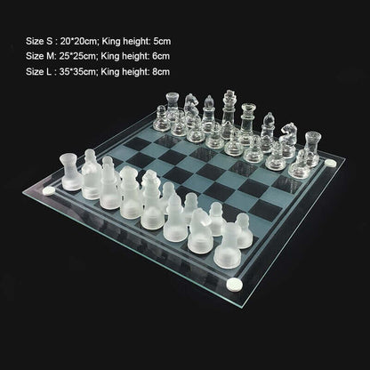 Classic Glass Chess Board Set