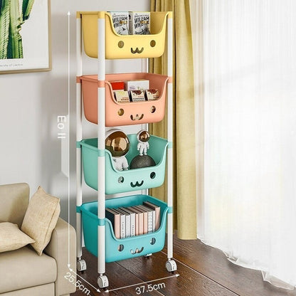 Space Saving Foldable Storage Shelving Unit